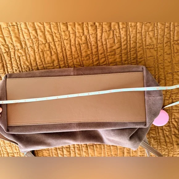 NWOT REVOLVE Dual Straps Suede Shoulder Bag in Brown - Picture 10 of 10